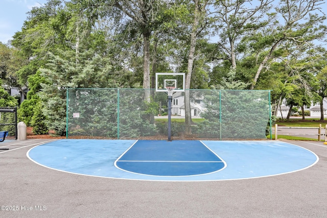 view of basketball court