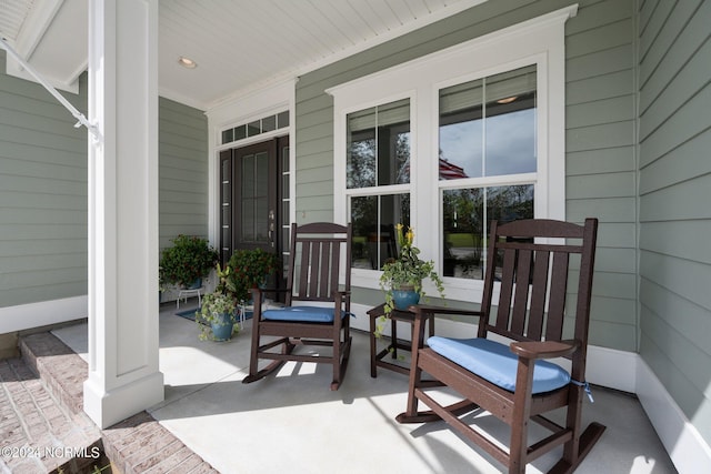 view of patio / terrace featuring a porch