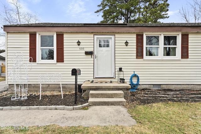 view of front of home