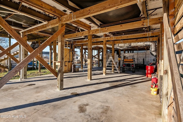 miscellaneous room with concrete floors