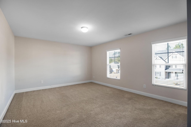 view of carpeted empty room