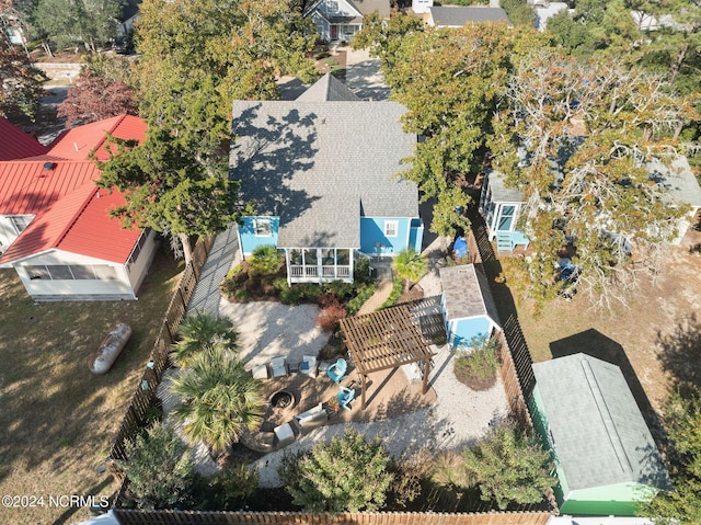 birds eye view of property