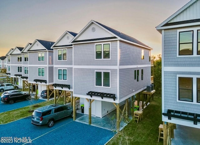 exterior space featuring a carport