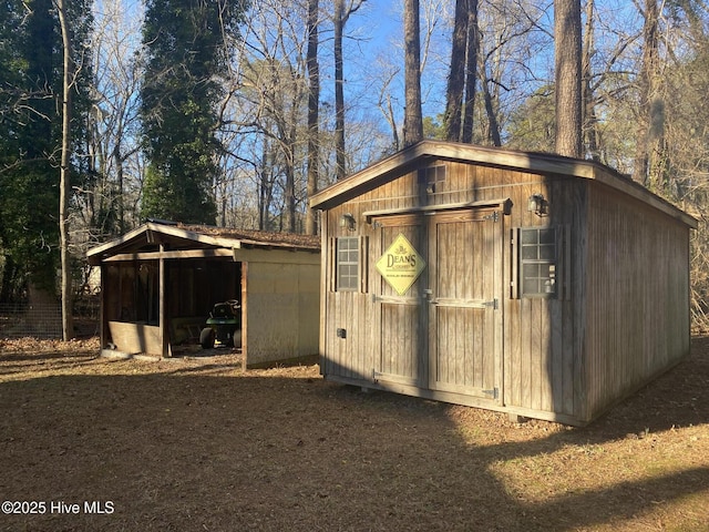 view of outbuilding