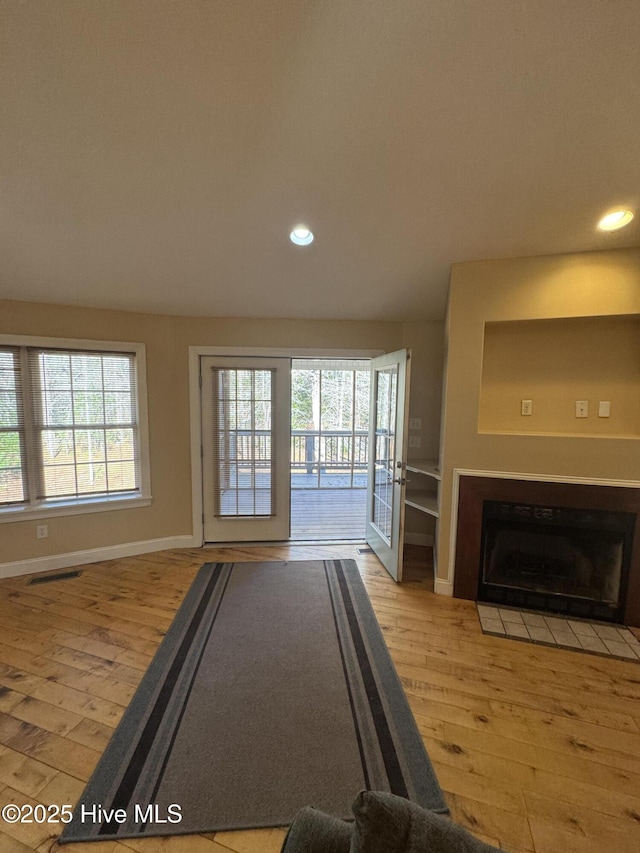 interior space featuring light hardwood / wood-style flooring