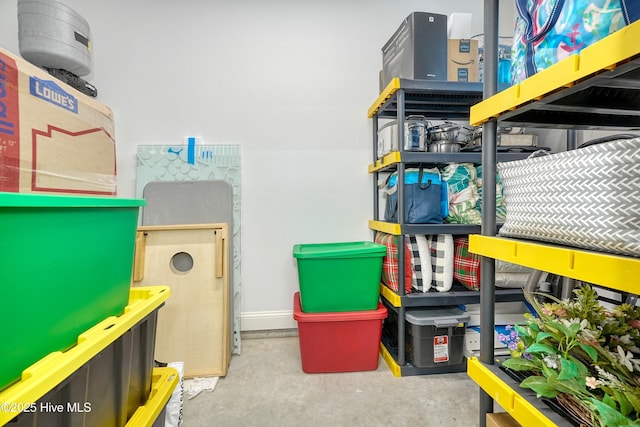 view of storage room