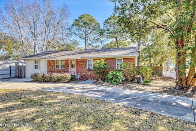 view of ranch-style home