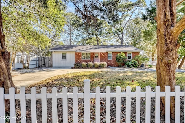 view of ranch-style home