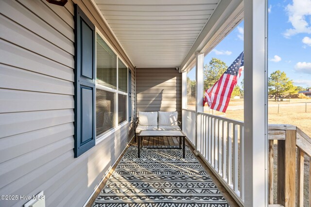 balcony with covered porch