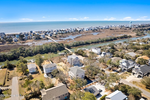 118 SE 9th St, Oak Island, NC 28465 - bird's eye view with a residential view and a water view