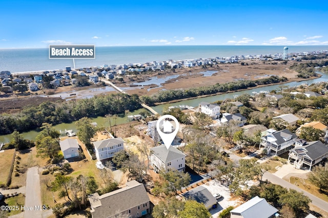 118 SE 9th St, Oak Island, NC 28465 - aerial view with a residential view and a water view