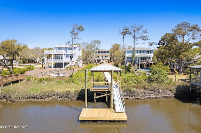 118 SE 9th St, Oak Island, NC 28465 - dock area with a gazebo and a water view