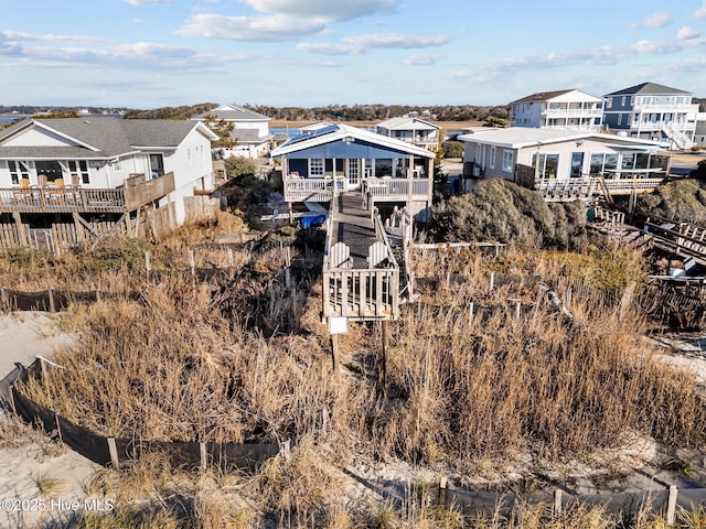 aerial view featuring a residential view