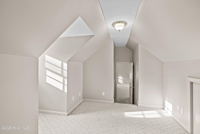 1985 Den Tree Ct, New Bern, NC 28562 - additional living space featuring baseboards, carpet floors, and lofted ceiling