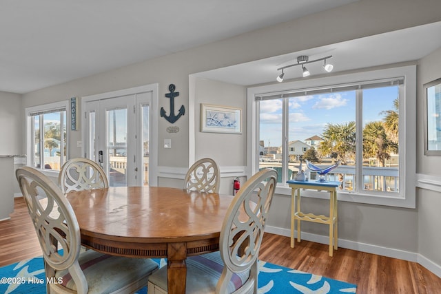 dining room featuring hardwood / wood-style floors