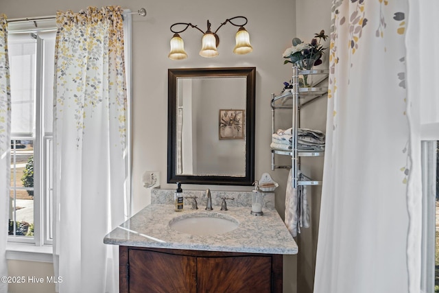 bathroom featuring vanity