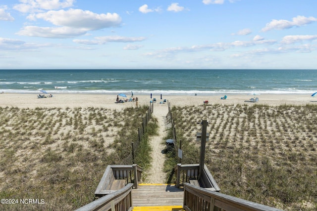 water view with a beach view