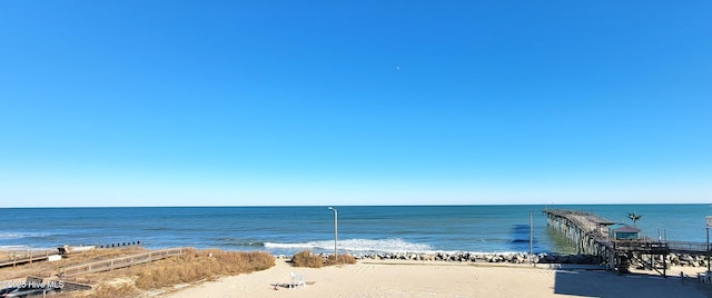 water view with a beach view