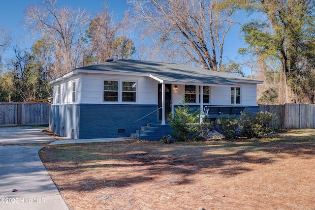 view of front of home