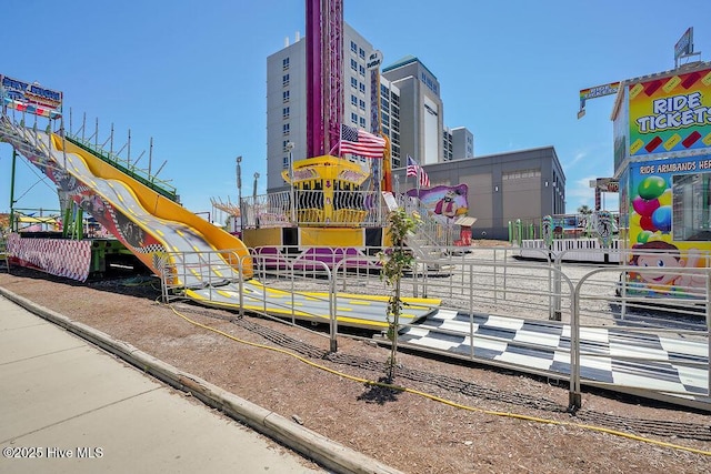 view of jungle gym