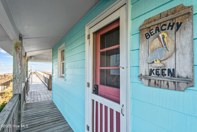 view of entrance to property