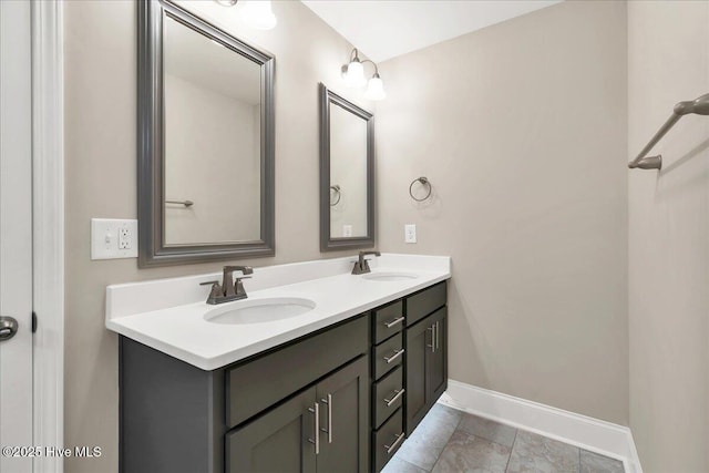 bathroom featuring vanity