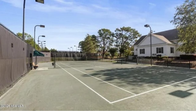 view of tennis court