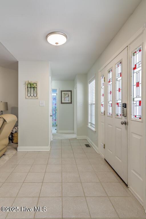 view of tiled entryway