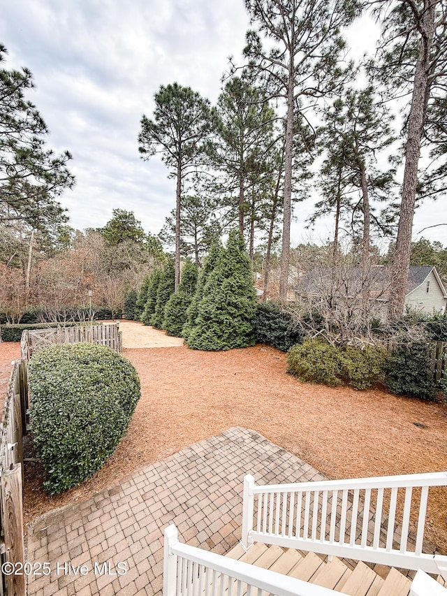 view of yard with a patio