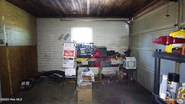 view of storage room