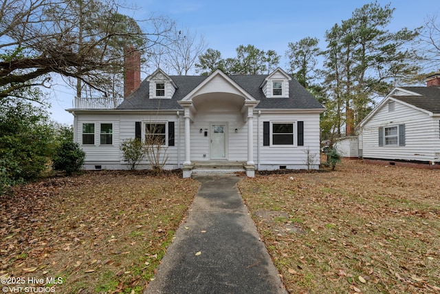 view of cape cod home