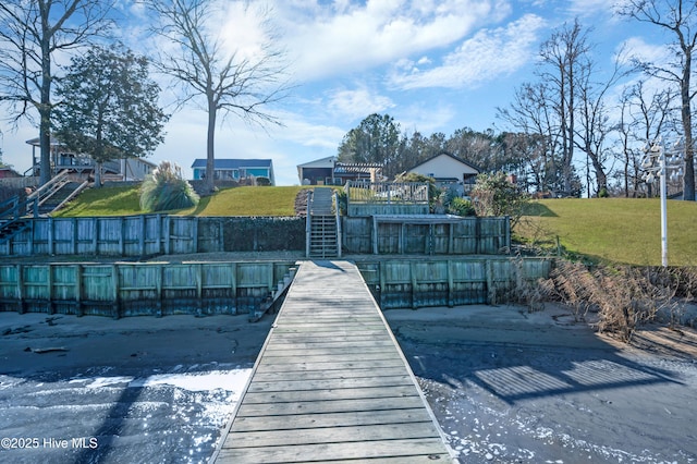 view of dock