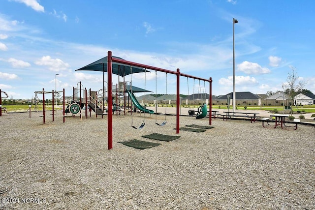 view of jungle gym