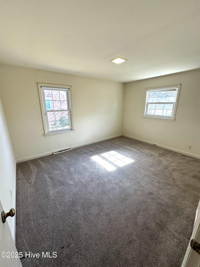 view of carpeted empty room