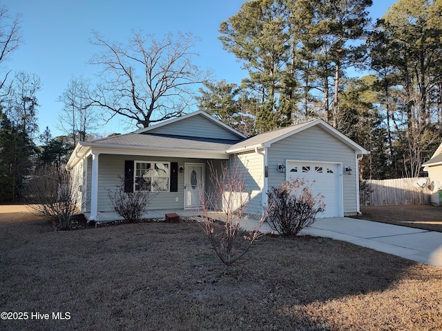 ranch-style house with a garage