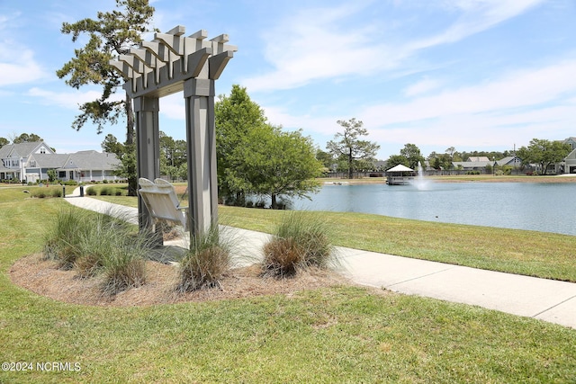 view of water feature