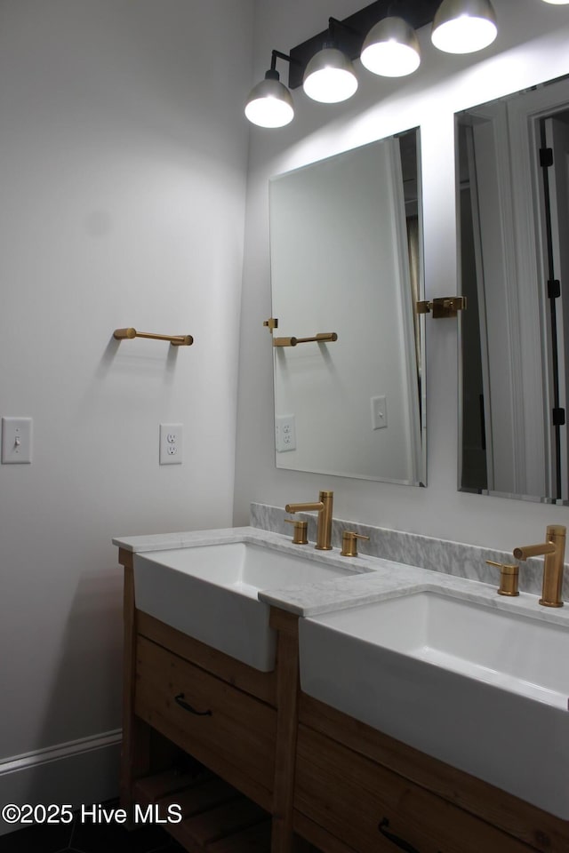 bathroom featuring vanity