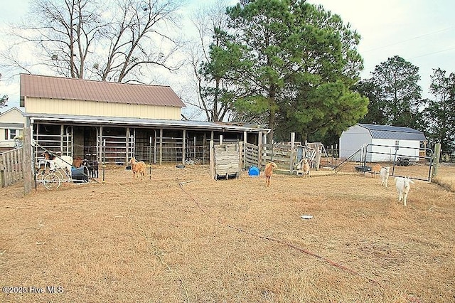 view of horse barn