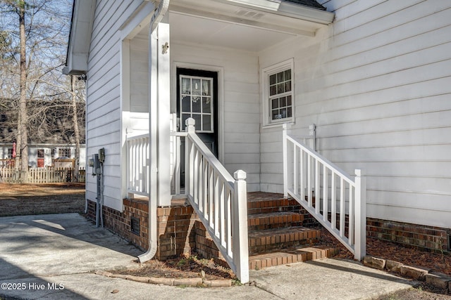 view of entrance to property