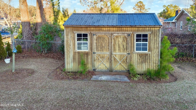 view of outdoor structure