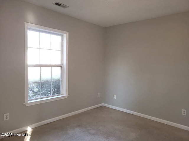 unfurnished room featuring carpet floors