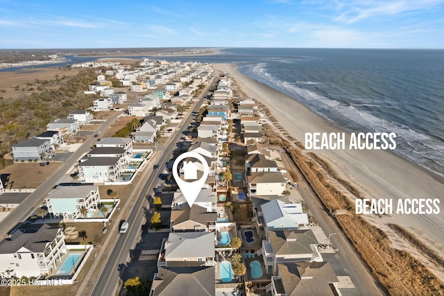 390 E Second St, Ocean Isle Beach, NC 28469 - aerial perspective of suburban area with unending shoreline