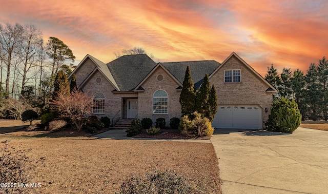 front facade featuring a garage