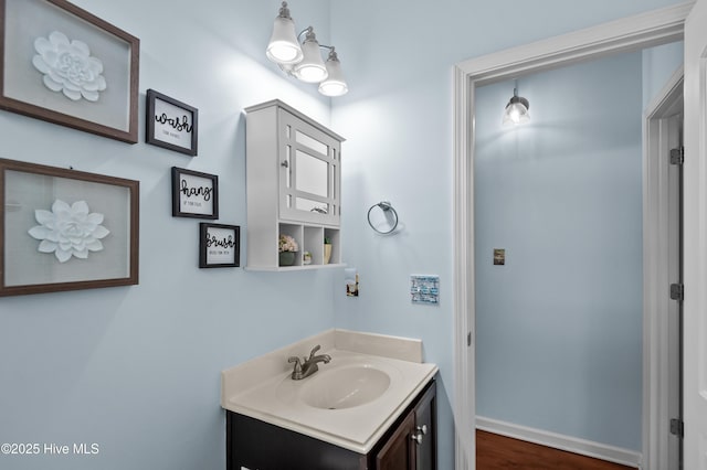 bathroom with vanity