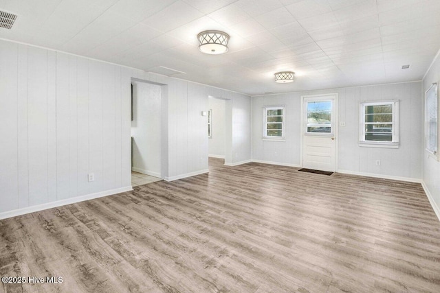 interior space featuring light hardwood / wood-style floors