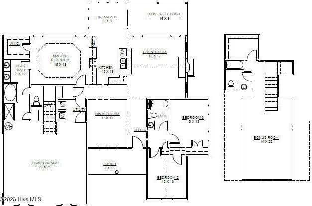 2040 Bluewater Blvd, New Bern, NC 28562 - home floor plan