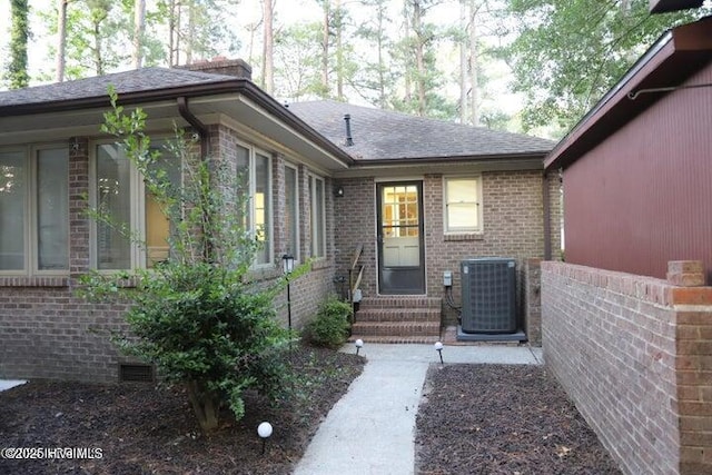 entrance to property with central AC