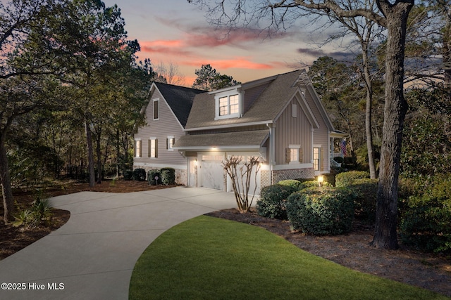 view of front of home featuring a garage