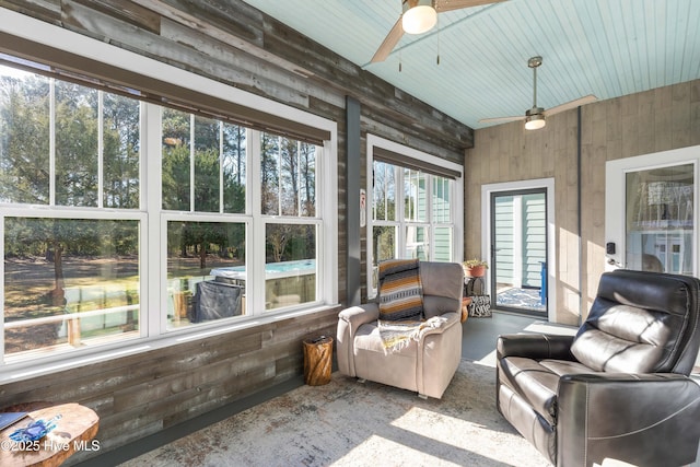 view of sunroom / solarium