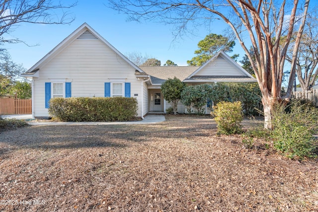 view of front of home